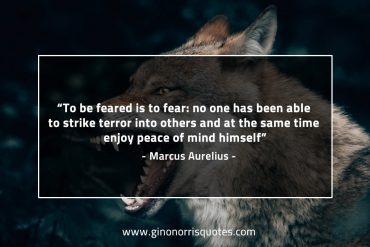 To be feared  is to fear MarcusAureliusQuotes